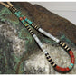 Santo Domingo Rolled Shell Orange Spiny & Turquoise Heishi