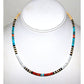 Santo Domingo Rolled Shell Orange Spiny & Turquoise Heishi