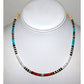 Santo Domingo Rolled Shell Orange Spiny & Turquoise Heishi