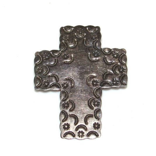 Vintage Mexico 925 Sterling Silver Cross Pendant - Jewelry