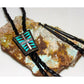 VINTAGE NATIVE AMERICAN ZUNI STERLING SILVER INLAID FACE