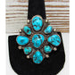 Vintage Navajo Cluster Ring Sz 10 Sterling Silver Kingman