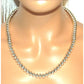 Vintage Navajo Pearls Necklace 10mm Hand Stamped Saucer
