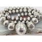 Vintage Navajo Pearls Necklace Hand Stamped Saucer Beads