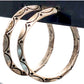 Vintage Navajo Sterling Silver Carinated Ingot Hoop