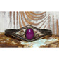 Vintage Navajo Sugilite Cuff Bracelet Sterling Silver