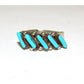 VT Zuni Sterling Silver Petit Point Turquoise Ring Size 7 -