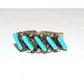 VT Zuni Sterling Silver Petit Point Turquoise Ring Size 7 -