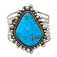 VTG Huge Navajo Sterling Spiderweb Kingman Turquoise