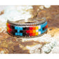 VTG Navajo Beaded Sterling Silver Ring Size 8 - Jewelry &