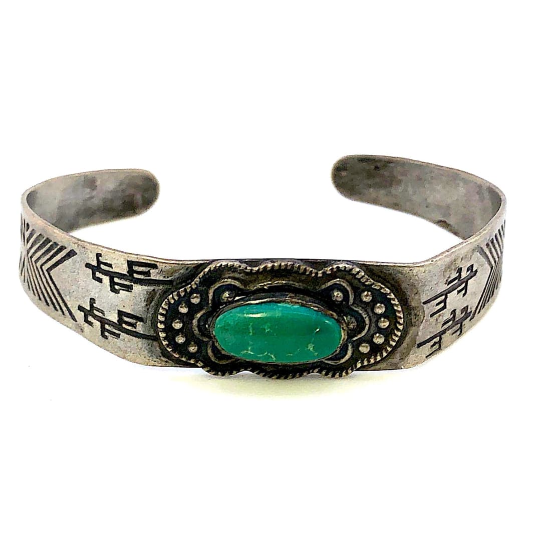 VTG Navajo Cerillos Turquoise Bracelet Navajo Ingot