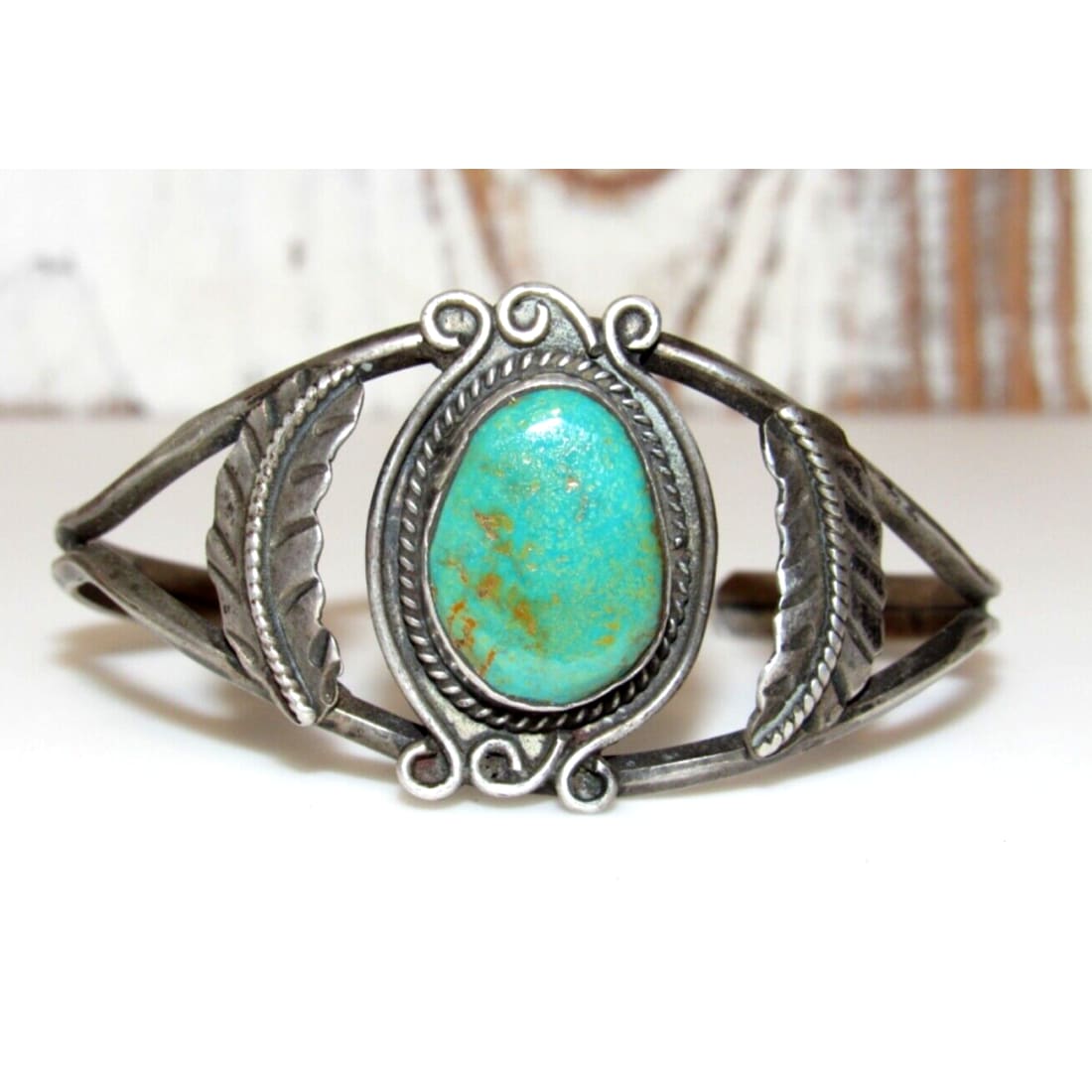 VTG Navajo Cerillos Turquoise Bracelet Navajo Ingot