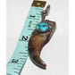 VTG Navajo Coyote Claw Charm Turquoise Coral Sterling