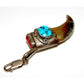 VTG Navajo Coyote Claw Charm Turquoise Coral Sterling