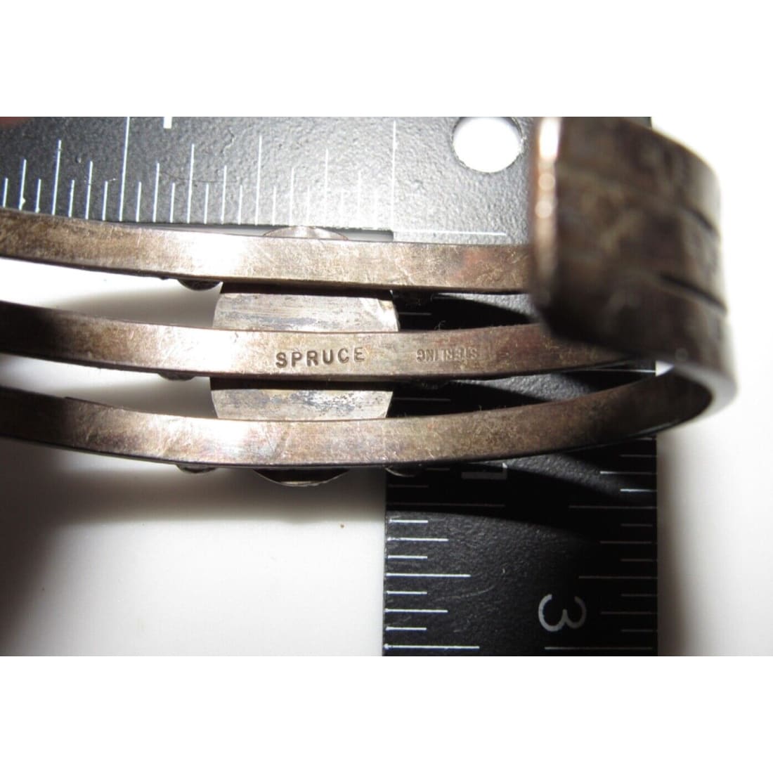 VTG Navajo Ingot Cuff Bracelet Kingman Turquoise Sterling