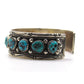 VTG Navajo Morenci Turquoise Cluster Cuff Bracelet R.