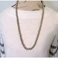 VTG Navajo Pearls Necklace 8mm Beads Sterling Silver