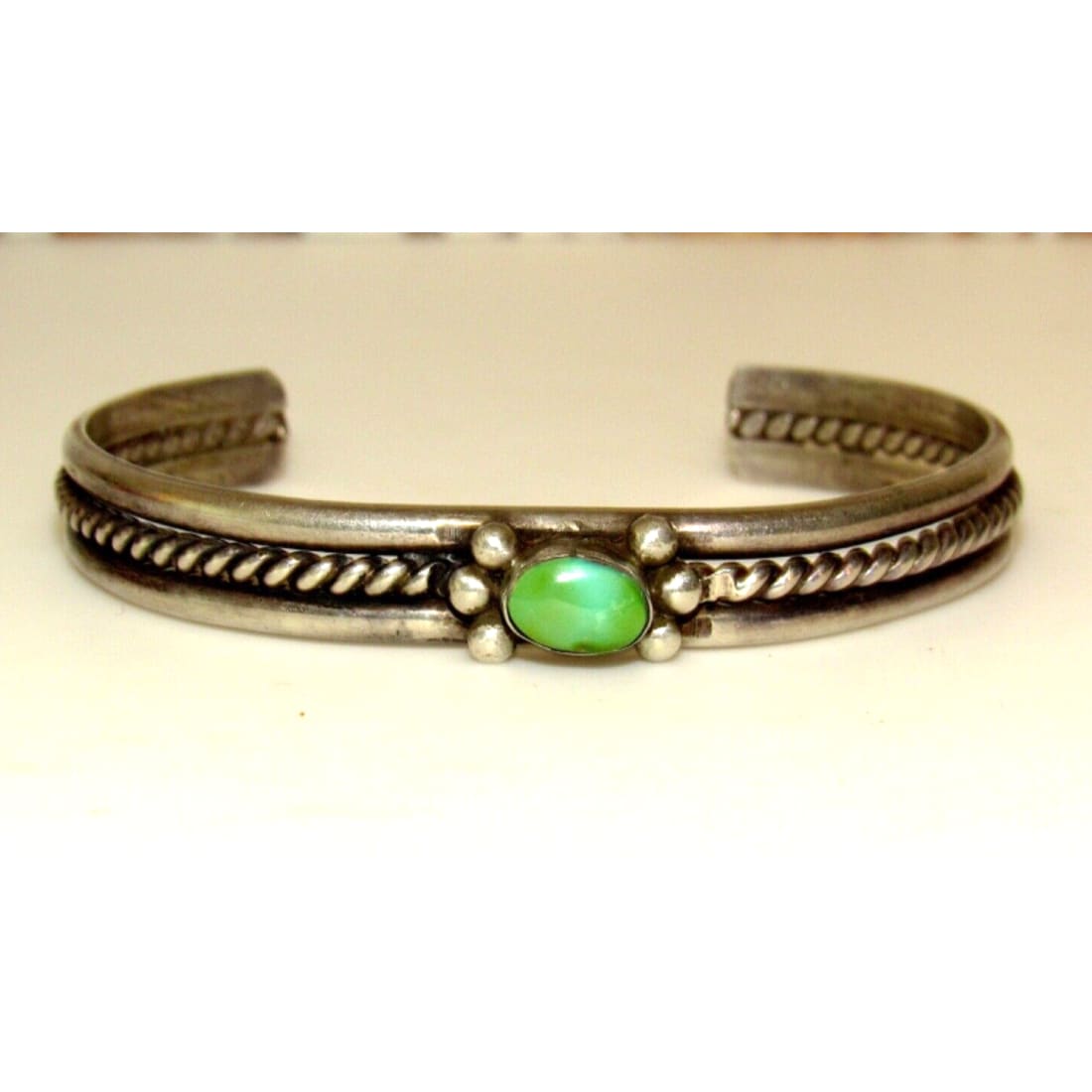VTG Navajo Royston Turquoise Cuff Bracelet Sterling Silver