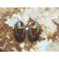 VTG Navajo Southwestern Statement Earrings Multi Stone