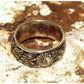 VTG Navajo Squash Blossom Band Ring Size 9 Sterling Silver