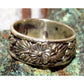 VTG Navajo Squash Blossom Band Ring Size 9 Sterling Silver