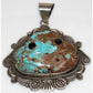 VTG Navajo Sterling Silver Number 8 Turquoise Carved Frog