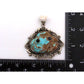 VTG Navajo Sterling Silver Number 8 Turquoise Carved Frog