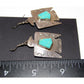 VTG Navajo Thunderbird Earrings Hand Stamped Sterling