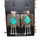VTG Navajo Thunderbird Earrings Hand Stamped Sterling Silver