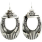 VTG Navajo Tommy Singer Earrings Sterling Silver Concho