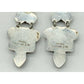 VTG Navajo Turquoise Cluster Sterling Silver Dangle Earrings