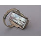 VTG Navajo Turquoise Sugilite Inlay Ring Sz 9 Sterling