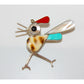 VTG Zuni Roadrunner Brooch Pin Sterling Silver Turquoise