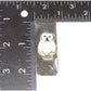 VTG Zuni Silver Snow Owl Inlay Money Clip Native American