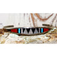 Zuni Inlay Turquoise Coral Bracelet Sterling Silver C.