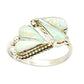 Zuni Opal Heart Ring Sterling Silver J. Cooeyate Size 7