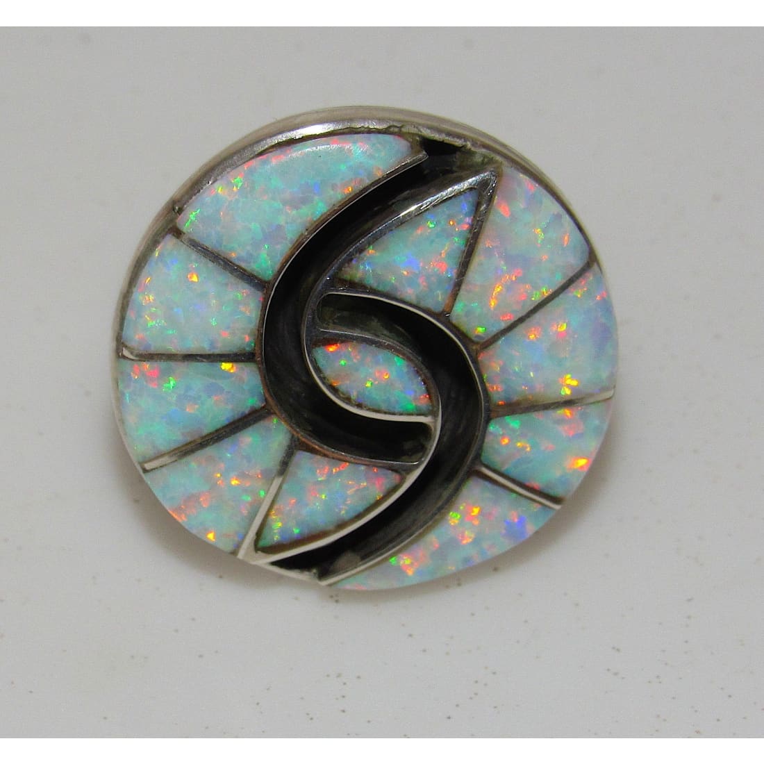 Navajo Fire Opal Ring Size 6.5 Sterling Silver Amy Quandelacy Native American The Southwestern Style Gallery