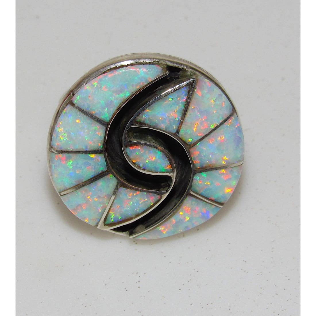 Navajo Fire Opal Ring Size 6.5 Sterling Silver Amy Quandelacy Native American The Southwestern Style Gallery