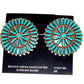Zuni Petit Point Turquoise Post Earrings Sterling V. Byjoe