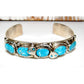 Zuni Snake Bracelet Turquoise & Sterling Silver Calavaza