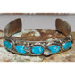 Zuni Snake Bracelet Turquoise & Sterling Silver Calavaza