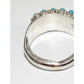 Zuni Snake Eye Turquoise Cluster Ring Size 8.5 Sterling