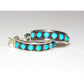 Zuni Snake Eye Turquoise Small Hoop Earrings Sterling