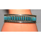 Zuni Turquoise Needlepoint Cuff Bracelet Sterling Silver