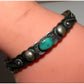 Fred Harvey Era Bracelet Navajo Coin Silver Turquoise Cuff Old Pawn Stacker Fred Harvey