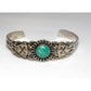 Fred Harvey Era Bracelet Navajo Sterling Turquoise Arrows 
