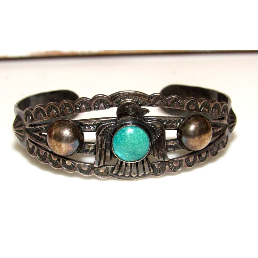 Vintage Navajo Thunderbird Bracelet: Fred Harvey Era – The