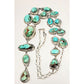 Huge Navajo Gem Grade Royston Turquoise Lariat Necklace 