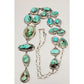 Huge Navajo Gem Grade Royston Turquoise Lariat Necklace 