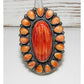 Huge Navajo Orange Spiny Oyster Ring Size 7 Anthony Skeets Native American Signed The Southwestern Style Gallery